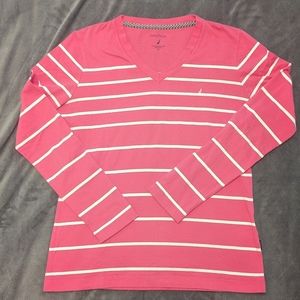 Nautica Cotton V-Neck Tee, Medium